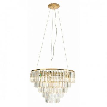 Lustra suspendata design elegant Ã˜60cm Monaco, auriu P0424 MX