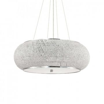 Lustra suspendata design elegant PASHA SP14 CROMO