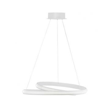 Lustra suspendata LED design modern Malvi, alb NVL-9357041