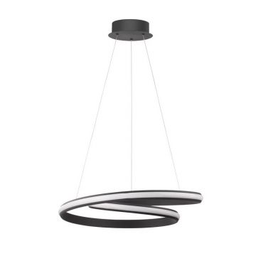Lustra suspendata LED design modern Malvi, negru NVL-9357042
