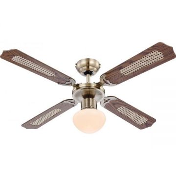 Lustra Ventilator cu palete ventilatie in doua culori Champion 0309 GL