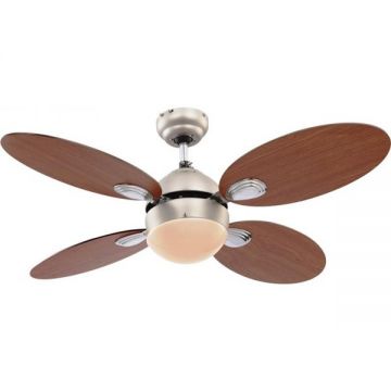 Lustra Ventilator cu palete ventilatie in doua culori Wade 0318 GL