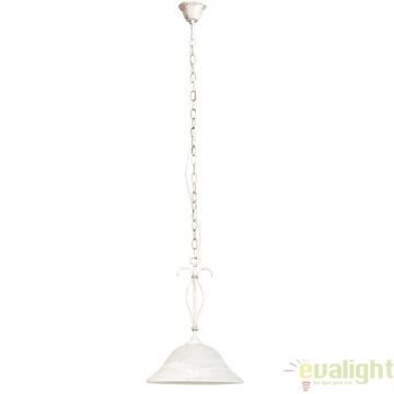 Pendul, Lustra design VINTAGE, finisaj alb antic, diametru 30,5cm, Katherine 7188 RX