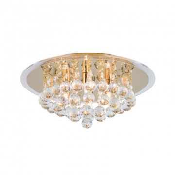 Plafoniera eleganta cristal K9 diam. 38cm Gloria DLU 2378/4/38 gold OR