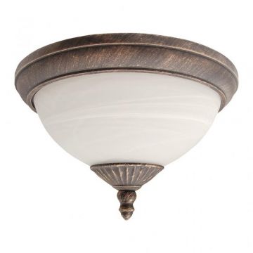 Plafoniera exterior IP43, diam.33,5cm, auriu antic Madrid 8377 RX