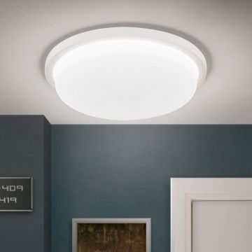 Plafoniera LED moderna LEROX Ã˜30cm alba