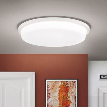 Plafoniera LED moderna LEROX Ã˜40cm alba