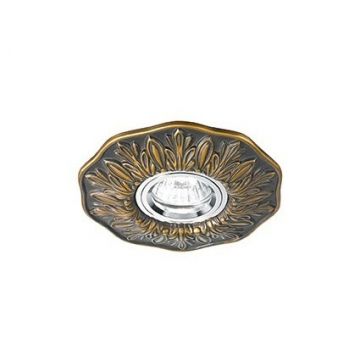 Spot incastrabil cu ornament din ghips, POLKA FI1 115580 BRUNITO