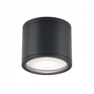 Spot LED aplicat cu protectie la umiditate IP65, SPUTNIK 14,5cm, negru