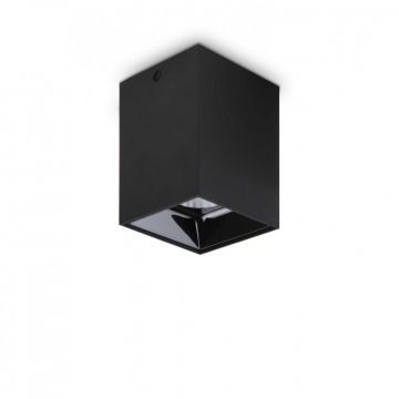 Spot LED aplicat modern Nitro pl square d07 NERO