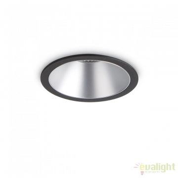 Spot LED incastrabil design modern GAME FI1 ROUND negru / argintiu 192321
