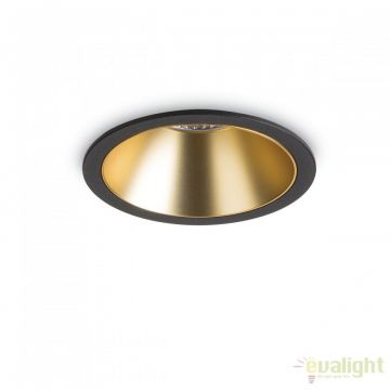 Spot LED incastrabil design modern GAME FI1 ROUND negru / auriu 192345