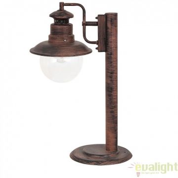 Stalp de iluminat cu protectie IP44 de exterior, finisaj maro antic, Odessa 8165 RX