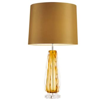 Veioza, lampa de masa LUX Flato galben 110411 HZ