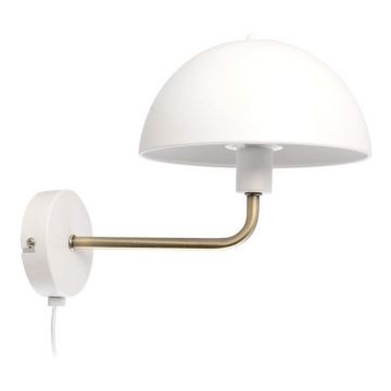 Aplică Leitmotiv Bonnet, înălțime 25 cm, alb-auriu