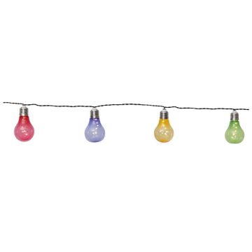Èu0098irag luminos solar LED pentru exterior Star Trading Glow, multicolor, lungime 1,9 m