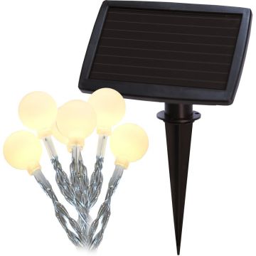 Èu0098irag luminos solar LED Star Trading Balls, 20 becuri, lungime 4,75 m