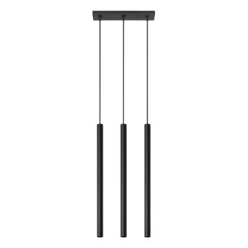 Lustră Nice Lamps Fideus, lungime 30 cm, negru