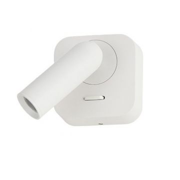 Aplica cu Spot LED reglabil LUGANO square alba