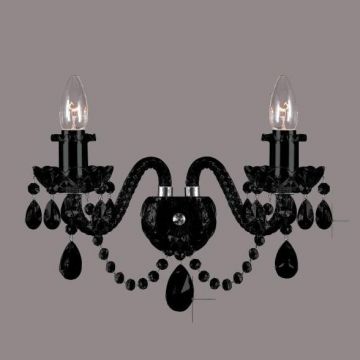 Aplica de perete cristal Bohemia N21 009/02/1-A all black