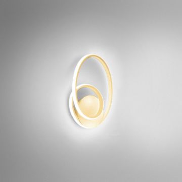 Aplica de perete LED design modern Diva, auriu, alb sau titan