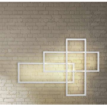 Aplica de perete LED dimabila design modern Quadratus white