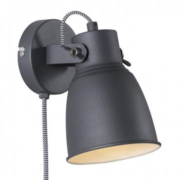 Aplica industriala design nordic ADRIAN, negru 48801003 NL