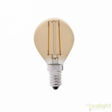 Bec LED decorativ FILAMENT AMBER LED E14 2W 2200K 17413
