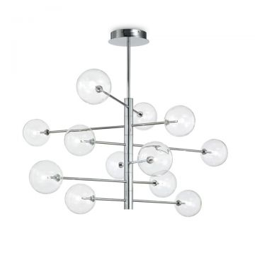 Candelabru design clasic EQUINOXE SP12 CROMO, D-124cm 200118