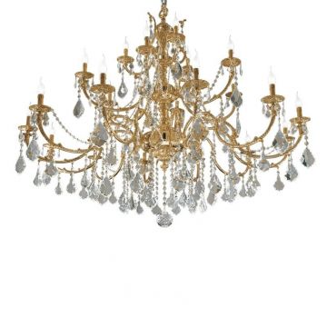 Candelabru XXL 21 brate LUX cu cristale Scholer, Ermes