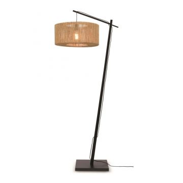 Lampa de podea eco din iuta Iguazu 50cm negru/ natur