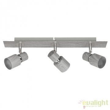 Lustra aplicata design modern 3 spoturi Merkur gri 6127 RX