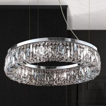 Lustra cristal SchÃ¶ler design modern de lux Ring 60cm chrome plated