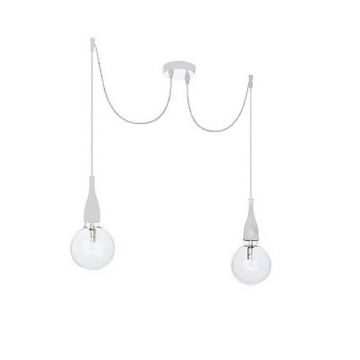 Lustra cu 2 pendule stil modern MINIMAL SP2 BIANCO 112718