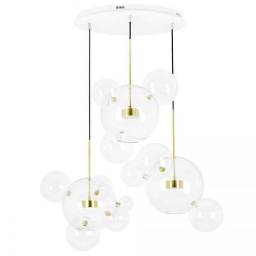 Lustra cu 3 pendule LED design modern Boliccine