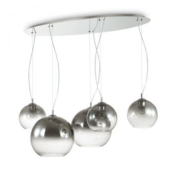 Lustra cu 5 pendule, globuri Nemo sp5