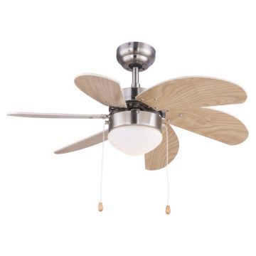 Lustra cu Ventilator RIVALDO fag/beige 03301 GL