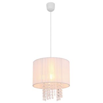 Lustra design elegant matase alba Ã˜30cm PYRA 15098 GL