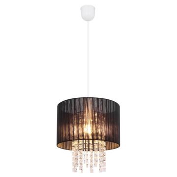 Lustra design elegant matase neagra Ã˜30cm PYRA 15099 GL