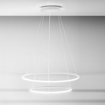 Lustra LED circulara cu 2 inele 80/60cm ERIKA