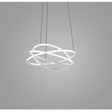 Lustra LED circulara design modern ATIA 65cm alb sau negru