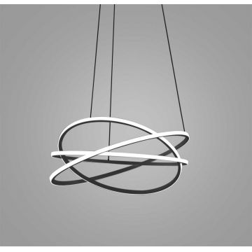 Lustra LED circulara design modern ATIA 80cm alb sau negru
