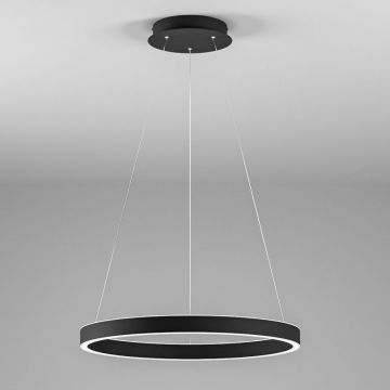 Lustra LED circulara diametru 60cm CRISEIDE, alb, negru sau auriu