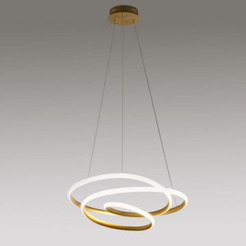 Lustra LED design modern Diva 85cm, auriu, alb sau titan