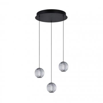 Lustra LED suspendata design modern EDEM 3 BK