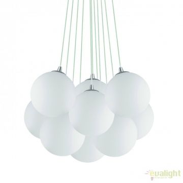Lustra moderna cu 11 pendule MAPA SP11 BIANCO 131924
