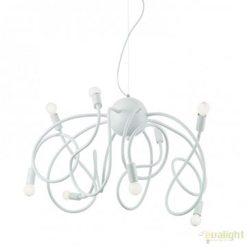Lustra moderna cu 8 brate flexibile MULTIFLEX SP8 BIANCO 141893