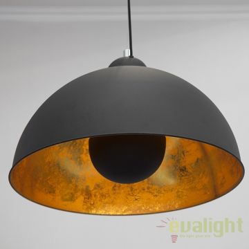 Lustra moderna, Pendul negru / auriu diametru 35cm, Studio A-19697 VC