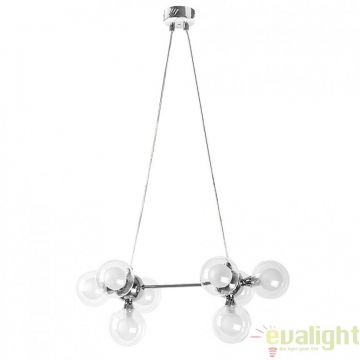 Lustra, Pendul design modern, finisaj crom, diametru 32cm, Briella 2624 RX