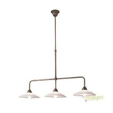 Lustra rustica cu 3 brate, fabricata manual Tabia 212.25.OV